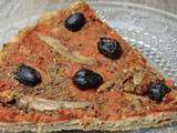 Pizza à la farine de sarrasin sans gluten et sans lactose
