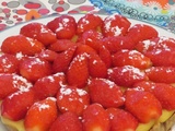 Tarte aux fraises gariguettes sans gluten ni lactose