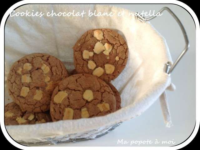 Cookies au nutella et au chocolat blanc - A la table de Gaelle