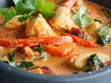 Wok thai poulet coco curry rouge