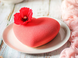 Entremets coeur Vanille passion fraise
