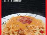 Spaghettis au Presunto, Poivron et Béchamel à la Tomate