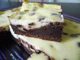 Brownies-cheesecake et caramel aux noix