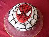 Gâteau damier Spiderman