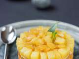 Tartelette sablée crémeux au marron et ananas