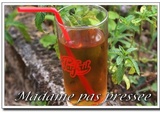 Boisson rafraichissante de l'été, thé glacé à la menthe
