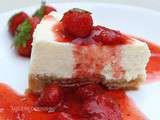 Cheesecake New-Yorkais et son coulis de fraises