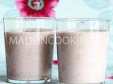 Milk shake banane-fraises
