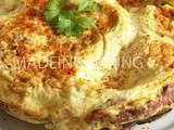 Omelette-champignons aux piment d'espelette