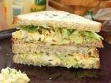 Sandwich aux oeufs et laitue (Egg salad sandwich)