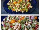Salade de fèves et pois chiches