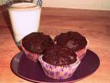Muffins chocolat-banane ★^-^★