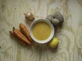 Soupe de carottes et pommes de terre au citron