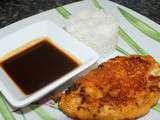 Chicken Katsu with Amaï sauce = poulet Katsu sauce Amaï