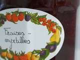 Confiture fraise-myrtille