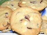 Cookies chocolat blanc et cranberries (version 2)