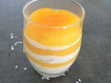 Verrine à la crème de marron en gelée d’oranges