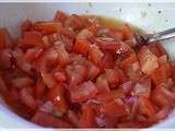 Salade de tomate à l'échalote