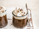 Crème dessert au chocolat, café et sa chantilly vanille