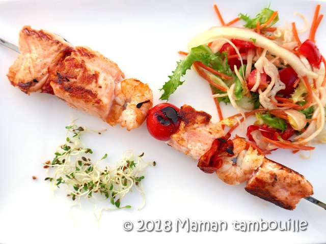 Recettes de Saumon à la plancha de Maman Tambouille