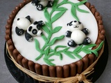 Gâteau panda