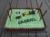 Gâteau rugby des minions