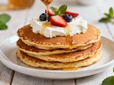 Pancakes au fromage blanc : recette moelleuse et healthy pour un petit-déjeuner équilibré