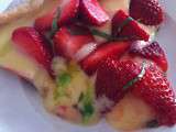 Tarte gourmande aux fraises