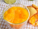 Compote de mangue au citron vert...c'est la pleine saison et c'est tellement bon