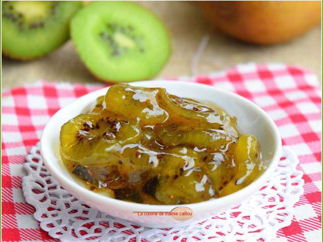 Recettes de Confiture de kiwi de La cuisine de mamie caillou