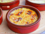 Crème brûlée au gorgonzola et jambon de parme