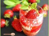 Trifle aux fraises et aux framboises