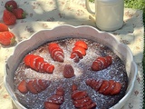 Gâteau minute aux fraises