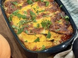 Gratin de butternut aux oignons rouges