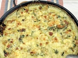 Gratin de courgettes aux épinards