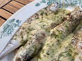 Maquereaux grillés, sauce au citron