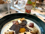 Oeuf sur crème de parmesan à la truffe