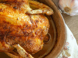 Poulet fermier du Gers contisé à l’ail Rose de Lautrec