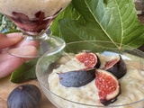 Riz au lait aux feuilles de figuier et aux figues rôties