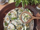 Salade de concombre au lait de coco et au gingembre