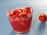 Kissel, gelée de fraises (sans gluten, sans gelatine)