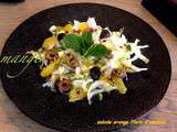 Salade orange filets d'anchois