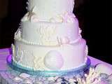 Cake design, gâteau mariage sur le thème la mer