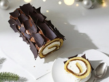 Bûche Tiramisu Roulée (simple, moelleuse et ultra gourmande)