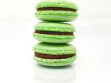 S macarons Menthe Chocolat (façon After Eight) — maPatisserie.fr