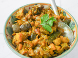 Aubergines au curry