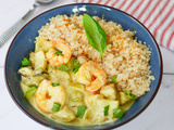 Curry courgette, crevettes et quinoa – Ma recette express