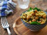 Curry de légumes : blettes et pois chiches