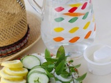Eau détox concombre, citron & menthe