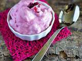 Frozen yogurt à la framboise : la glace minute sans sorbetière